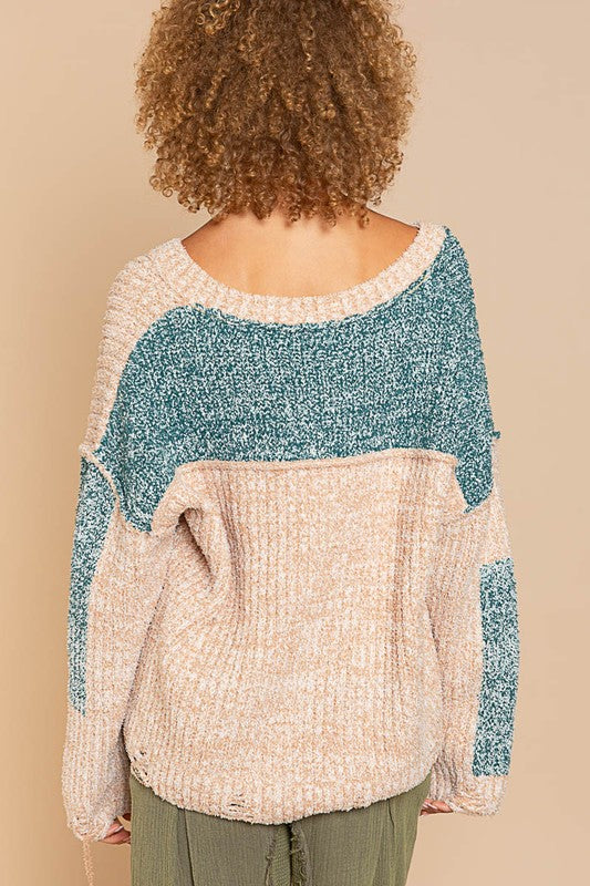 Camille V-Neck Detailed Sweater